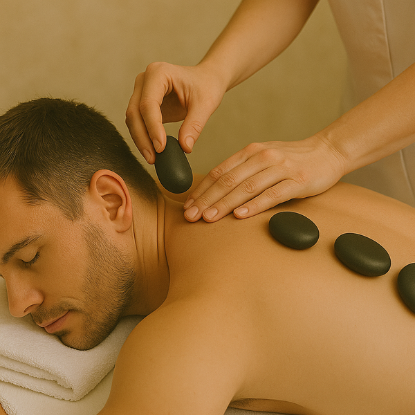 Manuelle Hot-Stone-Massage