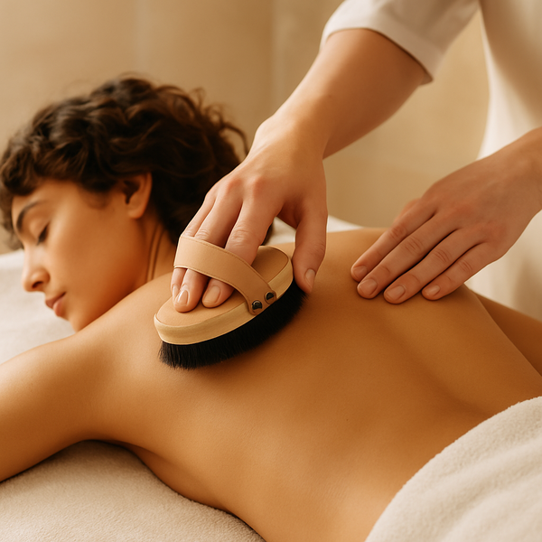 Manuelle Bürstenmassage