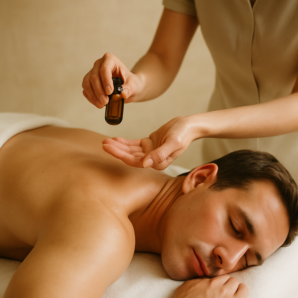 Manuelle Aromaölmassage relax